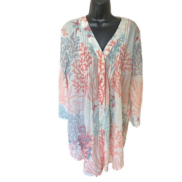 Soft Surroundings Tops - Soft surrounding top/ dress tunic kaftan